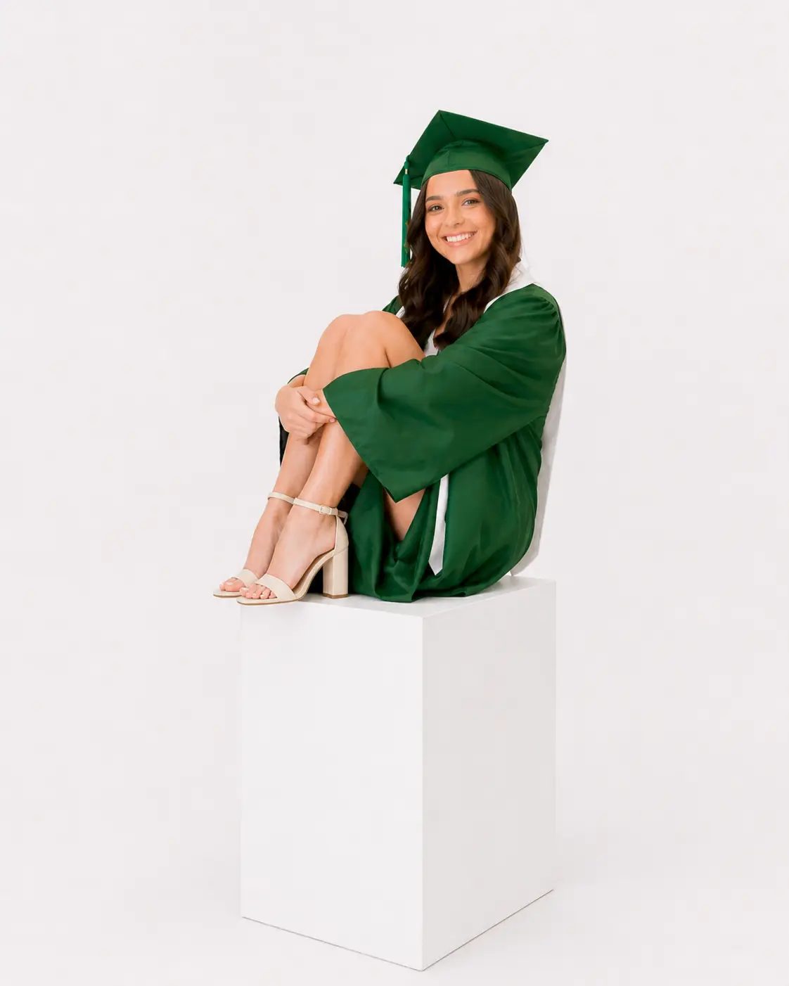 The Cap-and-Gown Clean Shot senior picture example